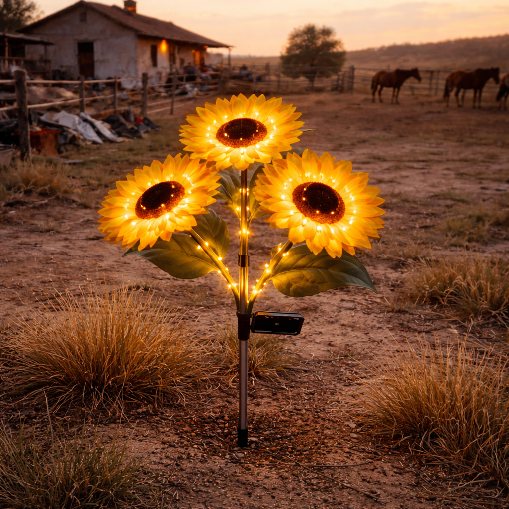 Rust&Rose Sunflowers Light