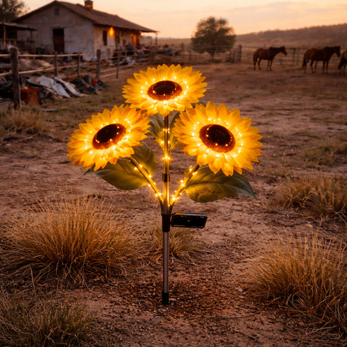Rust&Rose Sunflowers Light